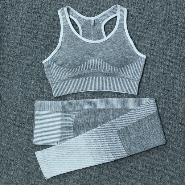 Autumn Yoga set Women Gym Clothes Seamless Fitness Sportswear Tracksuit Short Sleeve Top Leggings Pants Workout Clothing Outfits | Vimost Shop.