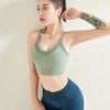 Solid Seamless Yoga Tank Build In Bra For Women Running Yoga Gym Crop Top Push Up Gym Sportswear Bra Top Beauty Back Clothing | Vimost Shop.