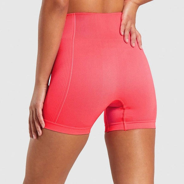 Seamless Yoga Shorts Women High Waist Fitness Workout Yoga Short Pants Push Up Hip High Elastic Sport Running Gym Shorts | Vimost Shop.