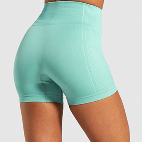 Seamless Yoga Shorts Women High Waist Fitness Workout Yoga Short Pants Push Up Hip High Elastic Sport Running Gym Shorts | Vimost Shop.
