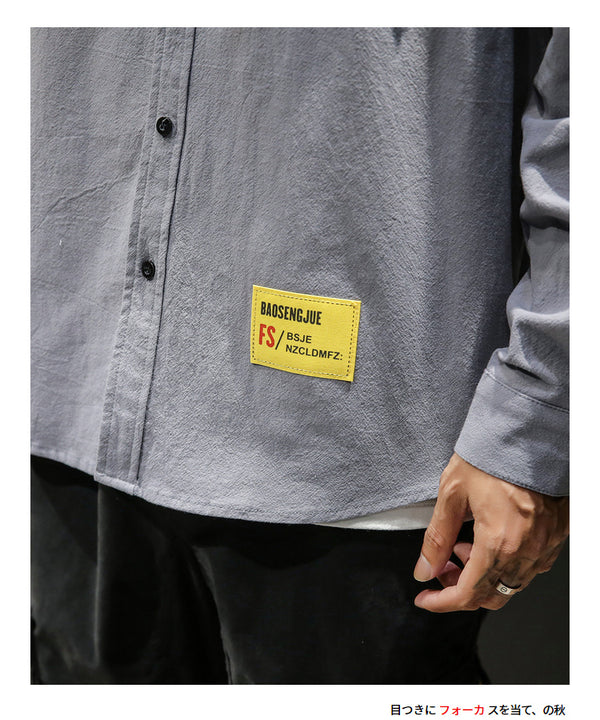 White Cotton Cargo Shirt Men Autumn Fashions Streetwear Casual Tops Male Letter Print Long Sleeve Military PLUS SIZE Shirts 5XL | Vimost Shop.