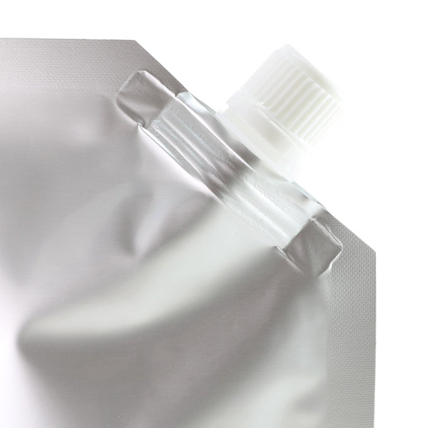 50pcs Reusable Beverage Nozzle Storage Bags Silver Stand Up Spout Pouches Metallic Mylar Milk Package Bags With Free Gift Funnel | Vimost Shop.