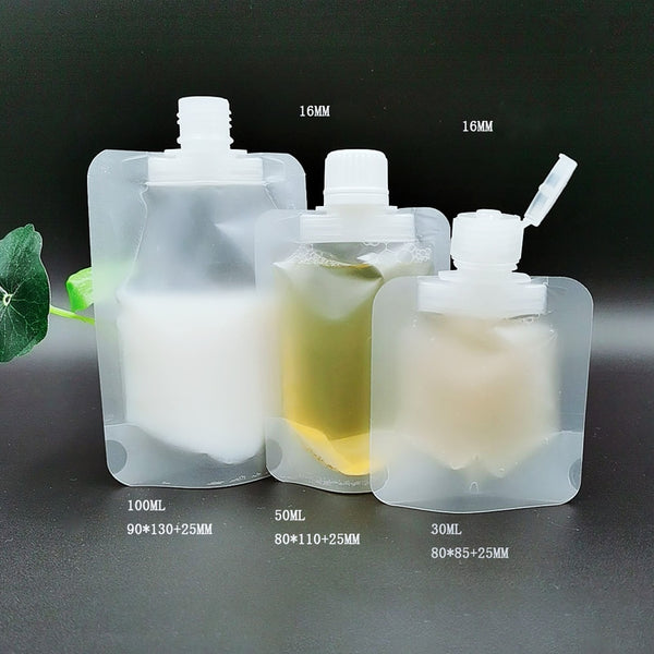 Smell Proof Plastic Bags Juice Spout Package Bags Stand Up Spout Pouches Outdoor Breast Milk Spout Storage Bags With Free Funnel | Vimost Shop.