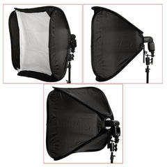 24"x24"/60cmx60cm Professional Protable Foldable Off-Camera Flash Photography SoftBox for Canon/Nikon/Godox/Yongnuo