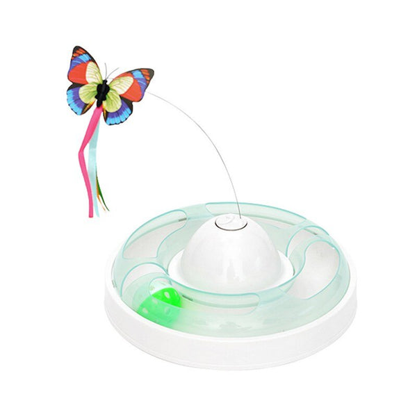 Funny dog Cat Toys Electric Rotating Colorful Butterfly Pet Scratch Toy For Cat Kitten dog cats intelligence trainning | Vimost Shop.