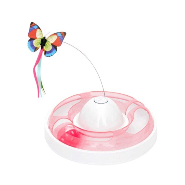 Funny dog Cat Toys Electric Rotating Colorful Butterfly Pet Scratch Toy For Cat Kitten dog cats intelligence trainning | Vimost Shop.