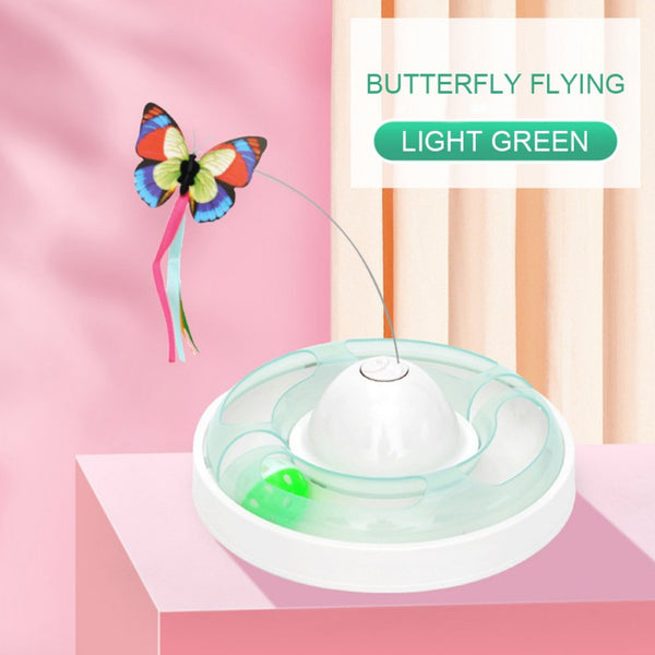 Funny dog Cat Toys Electric Rotating Colorful Butterfly Pet Scratch Toy For Cat Kitten dog cats intelligence trainning | Vimost Shop.
