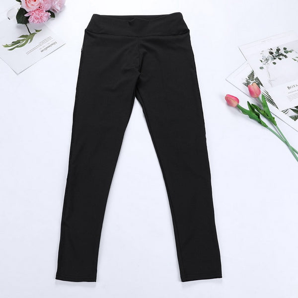 Full Length Workout Leggings With Pocket Women High Waist Mesh Patchwork Yoga Pants Fitness Gym Exercise Sport Pants | Vimost Shop.