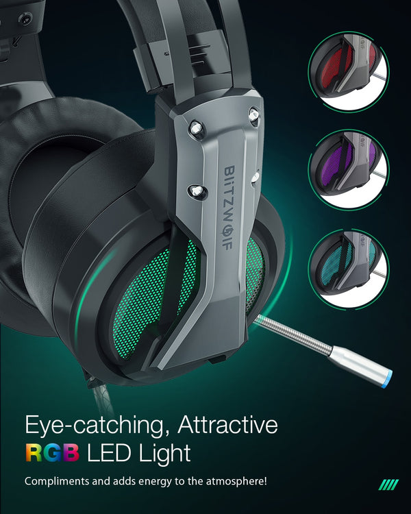 Gaming Headset with Microphone 7.1 Surround Sound Noise Isolating Game Wired Headphones Gamer for PC for PS4 | Vimost Shop.