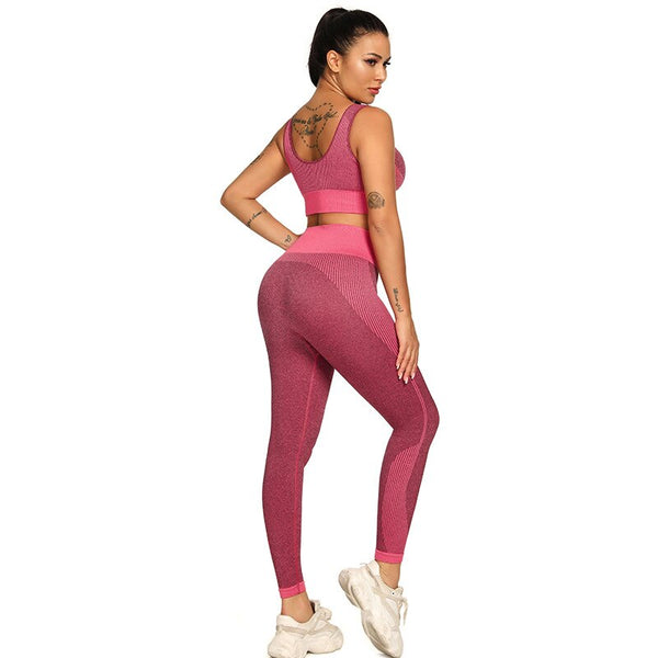 Patchwork Seamless Yoga Tank Build In Bra Sportswear Push Up Padded Fitness Bra Gym Running Yoga Sports Crop Tops | Vimost Shop.