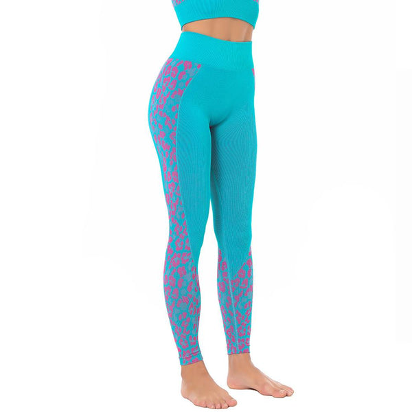 Seamless Yoga Sets Leopard High Waist Leggings And Tank Crop Top Casual Sportswear Fitness High Elastics Sports Suit Outfits | Vimost Shop.