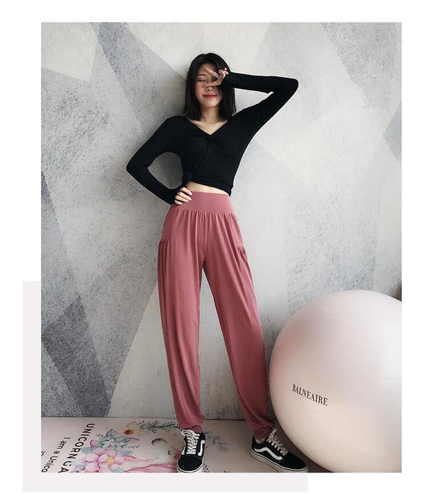 Loose Dancing Pants Female Training Running Sweatpants Quick Dry Sports Trousers Fitness Yoga Pants Casual Hip Hop Fashion | Vimost Shop.