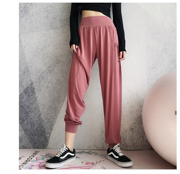 Loose Dancing Pants Female Training Running Sweatpants Quick Dry Sports Trousers Fitness Yoga Pants Casual Hip Hop Fashion | Vimost Shop.