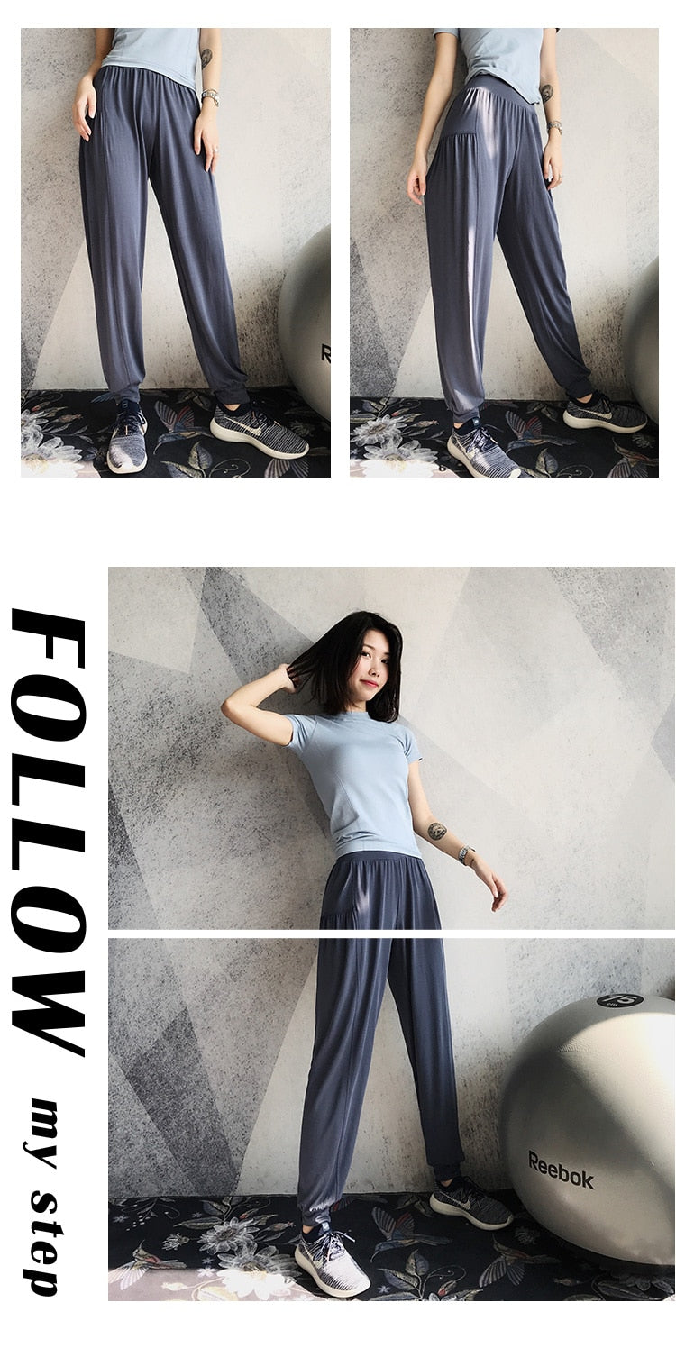 Loose Dancing Pants Female Training Running Sweatpants Quick Dry Sports Trousers Fitness Yoga Pants Casual Hip Hop Fashion | Vimost Shop.