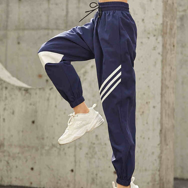 Spring Casual Athletic Pants Women's Loose-Fit Comfortable Running Trousers Breathable Quick-Dry Patchwork Sweatpants | Vimost Shop.