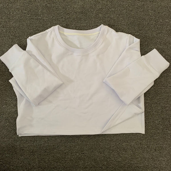 Women Casual Jogger Two Pieces Set Long Sleeve Loose Crop Top Shorts Fashion Sweater Tracksuit Yoga Suit Fitness Sporty Suit | Vimost Shop.