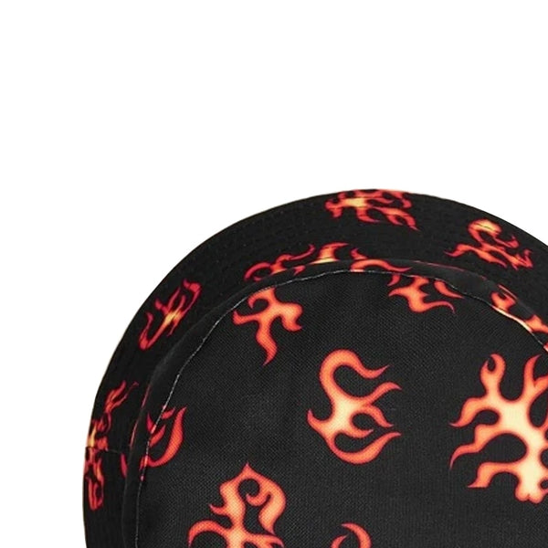 Fire Pattern Bucket Hat Girls Foldable print Cap Hip Hop Gorros Men Summer Caps Women Panama Fishing Bucket Hat | Vimost Shop.