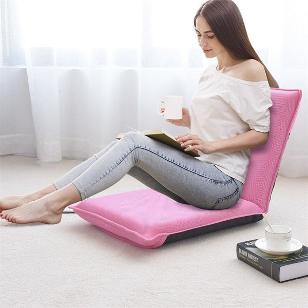 Modern Adjustable 6-Position Floor Chair Folding Lazy Man Sofa Chair Living Room Furniture | Vimost Shop.