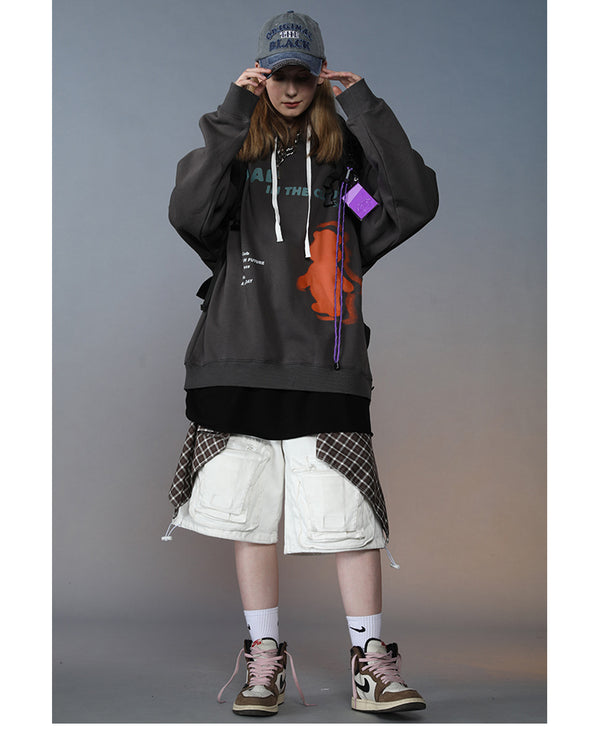 Hip Hop Hoodie Sweatshirt Cloud Bear Print Harajuku Men Streetwear Hoodie Pullover Cotton Hooded Sweatshirt Fleece Winter | Vimost Shop.