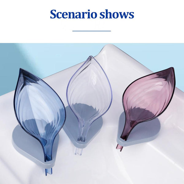 1 PC Leaf Shape Soap Box Soap Holder Dish Storage Plate Tray Bathroom Soap Holder Case Non-slip Soap Holder Bathroom Supplies | Vimost Shop.