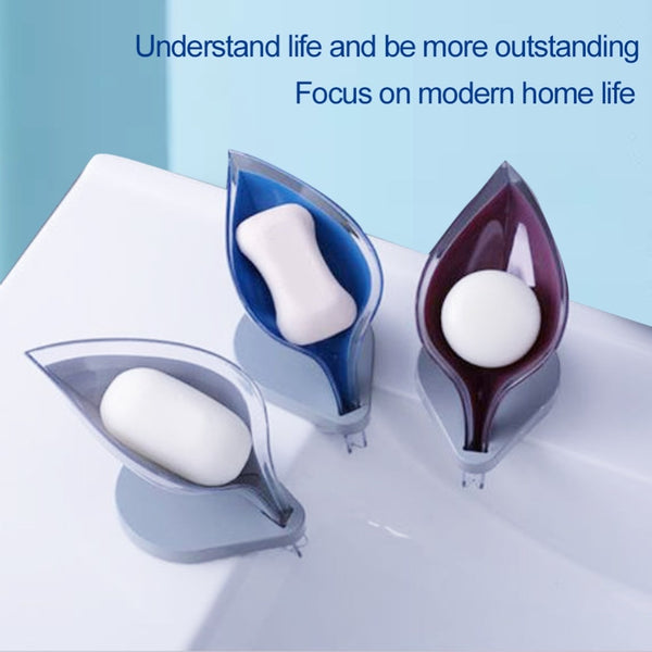 1 PC Leaf Shape Soap Box Soap Holder Dish Storage Plate Tray Bathroom Soap Holder Case Non-slip Soap Holder Bathroom Supplies | Vimost Shop.