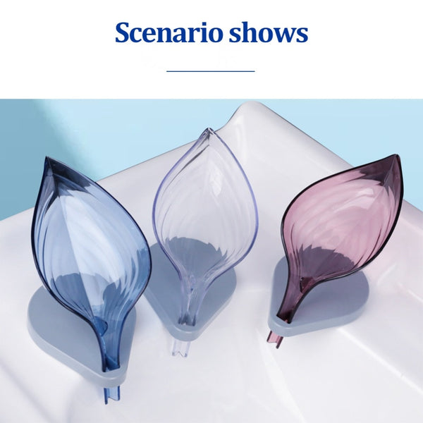 1 PC Leaf Shape Soap Box Soap Holder Dish Storage Plate Tray Bathroom Soap Holder Case Non-slip Soap Holder Bathroom Supplies | Vimost Shop.