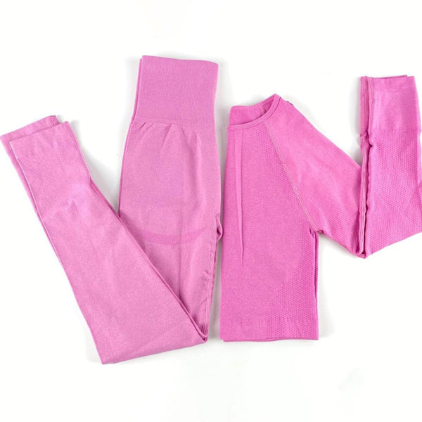 Autumn Yoga set Women Gym Clothes Seamless Fitness Sportswear Tracksuit Long Sleeve Shirts Leggings Workout Clothing Outfits | Vimost Shop.