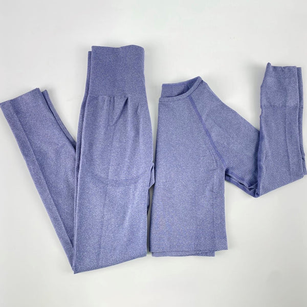 Autumn Yoga set Women Gym Clothes Seamless Fitness Sportswear Tracksuit Long Sleeve Shirts Leggings Workout Clothing Outfits | Vimost Shop.