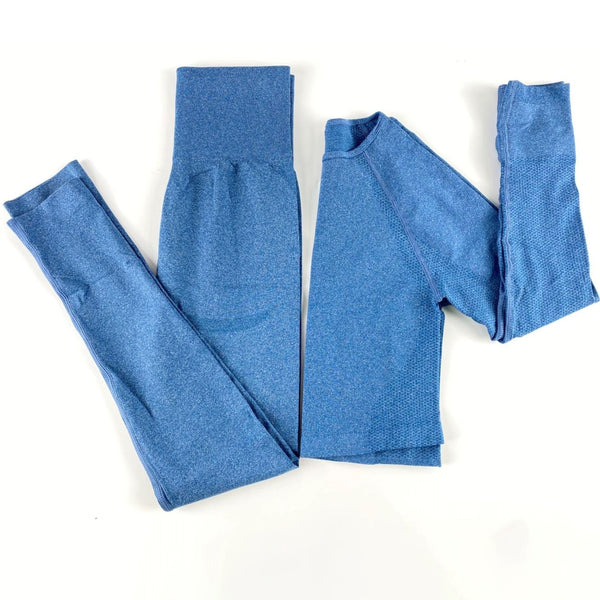 Autumn Yoga set Women Gym Clothes Seamless Fitness Sportswear Tracksuit Long Sleeve Shirts Leggings Workout Clothing Outfits | Vimost Shop.