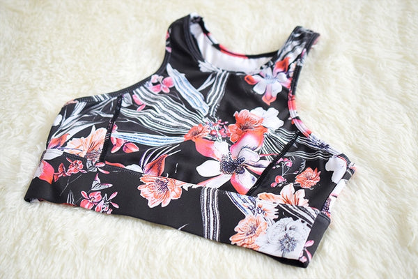 Seamless Floral Print Sports Yoga Set Gym Fitness Running Tracksuit Fashion Bra Top Leggings Set Jogging Dance Workout Clothing | Vimost Shop.