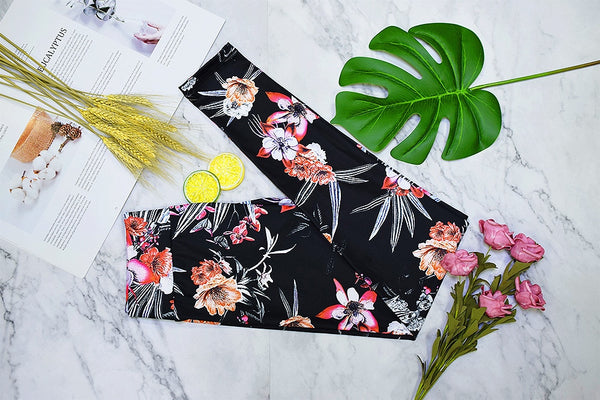 Seamless Floral Print Sports Yoga Set Gym Fitness Running Tracksuit Fashion Bra Top Leggings Set Jogging Dance Workout Clothing | Vimost Shop.