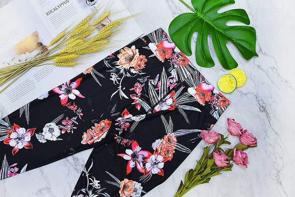 Seamless Floral Print Sports Yoga Set Gym Fitness Running Tracksuit Fashion Bra Top Leggings Set Jogging Dance Workout Clothing | Vimost Shop.