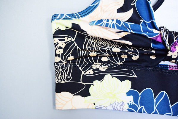 Seamless Floral Print Sports Yoga Set Gym Fitness Running Tracksuit Fashion Bra Top Leggings Set Jogging Dance Workout Clothing | Vimost Shop.