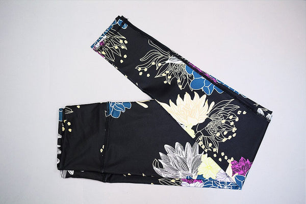 Seamless Floral Print Sports Yoga Set Gym Fitness Running Tracksuit Fashion Bra Top Leggings Set Jogging Dance Workout Clothing | Vimost Shop.