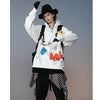 Mens Harajuku Hoodie Sweatshirt Flower Graffiti Streetwear Hip Hop Hoodie Pullover Sweatshirt Autumn Winter Fleece Cotton | Vimost Shop.