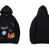 Mens Harajuku Hoodie Sweatshirt Flower Graffiti Streetwear Hip Hop Hoodie Pullover Sweatshirt Autumn Winter Fleece Cotton | Vimost Shop.