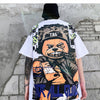 Hip Hop T Shirt Men Harajuku Streetwear Ferocious Bear Print Patchwork Tops Casual Cotton Short Sleeve Tees | Vimost Shop.