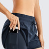 Workout Running Shorts Women with Liner 2 in 1 Athletic Sports Shorts with Zip Pocket- 3 inches