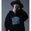 Mens Streetwear Hooded Pullover Chest Skeleton Printed Sweatshirt Hoodie Cotton Fleece Khaki New Pullover Sweatshirt | Vimost Shop.