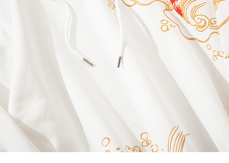 Mens Hip Hop Streetwear Hoodie Sweatshirt Chinese Kanji Girl Warrior Autumn Winter Cotton Fleece Pullover Harajuku Black | Vimost Shop.