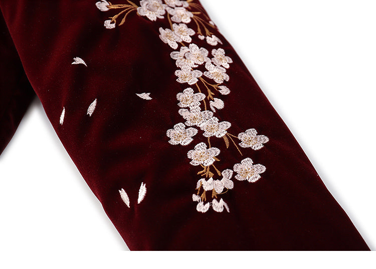 Streetwear Jacket Mens Hip Hop Coat Animals Floral Embroidery Jacket Zipper Cotton Track Jacket Coat Outwear Winter Parkas | Vimost Shop.