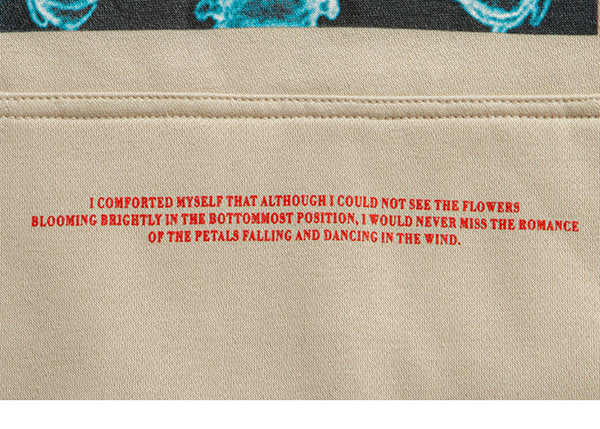 Mens Streetwear Hooded Pullover Chest Skeleton Printed Sweatshirt Hoodie Cotton Fleece Khaki New Pullover Sweatshirt | Vimost Shop.