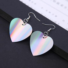 Hot sale earrings for women Sequins Love Heart Dangle Hook Drop Earrings Jewelry Casual Decoration Gifts