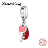 New diy design car keys with color enamel charms 925 Silver beads Fit Authentic Pandora Charm bracelet fashion jewelry making | Vimost Shop.