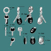New diy design car keys with color enamel charms 925 Silver beads Fit Authentic Pandora Charm bracelet fashion jewelry making | Vimost Shop.