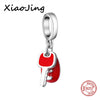 New diy design car keys with color enamel charms 925 Silver beads Fit Authentic Pandora Charm bracelet fashion jewelry making | Vimost Shop.