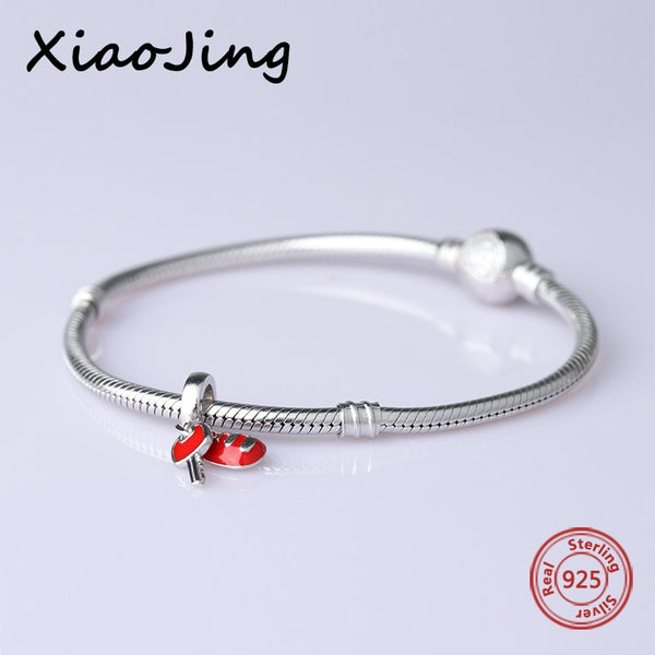 New diy design car keys with color enamel charms 925 Silver beads Fit Authentic Pandora Charm bracelet fashion jewelry making | Vimost Shop.