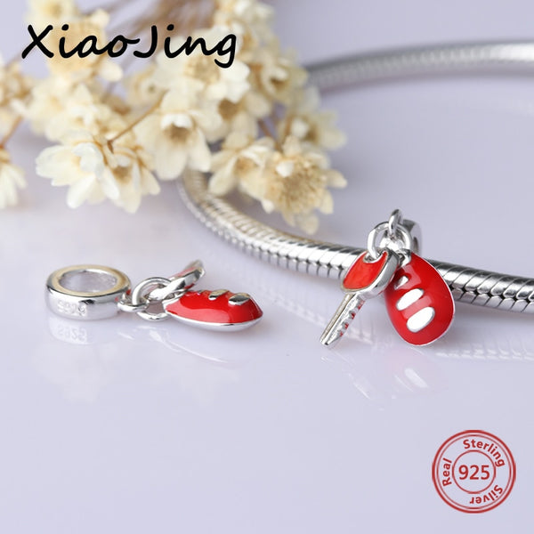 New diy design car keys with color enamel charms 925 Silver beads Fit Authentic Pandora Charm bracelet fashion jewelry making | Vimost Shop.