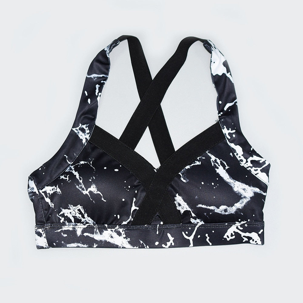 Seamless Print Sports Yoga Set Gym Fitness Running Tracksuit Fashion Bra Top Leggings Set Jogging Dance Workout New Clothing | Vimost Shop.