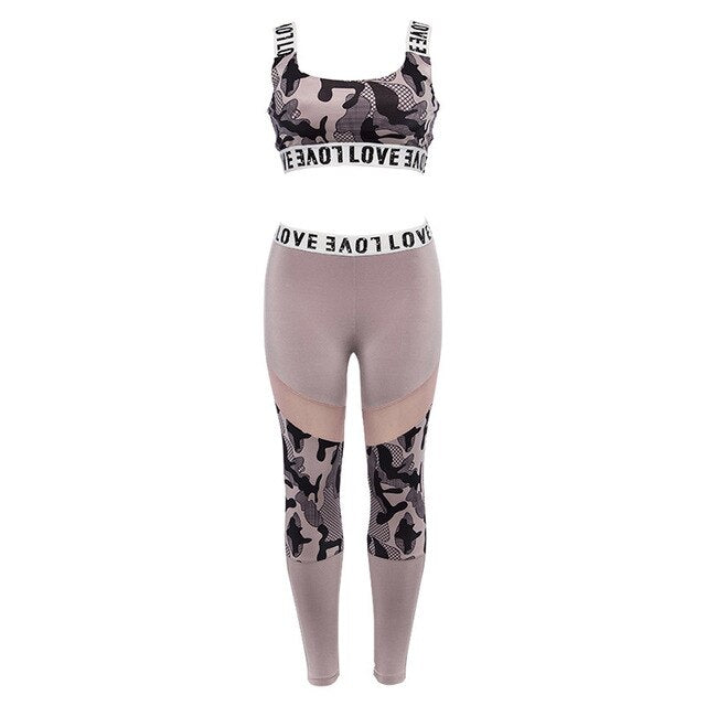 Seamless Camo Patchwork Yoga Set Women Gym Clothes Bra Crop Top Legging Shorts Sexy Fitness Sportswear Running Workout Tracksuit | Vimost Shop.